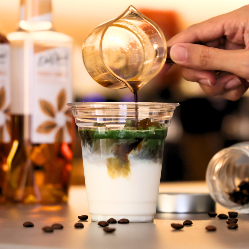 Dirty Matcha Latte